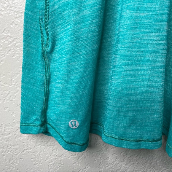 Lululemon Glide and Stride Tank Heathered Viridian Green Workout Top - Picture 11 of 12